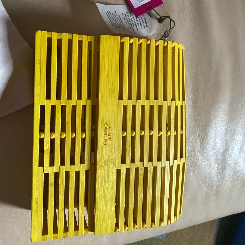 Yellow Vince Camuto Bamboo Crossbody